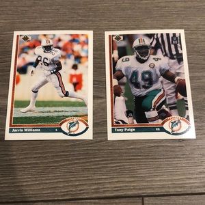 💕2 1991 UD dolphins cards